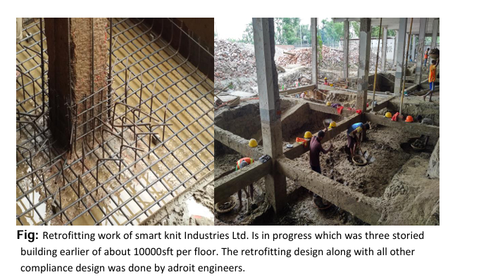 Structural rehabilitation of an industrial building